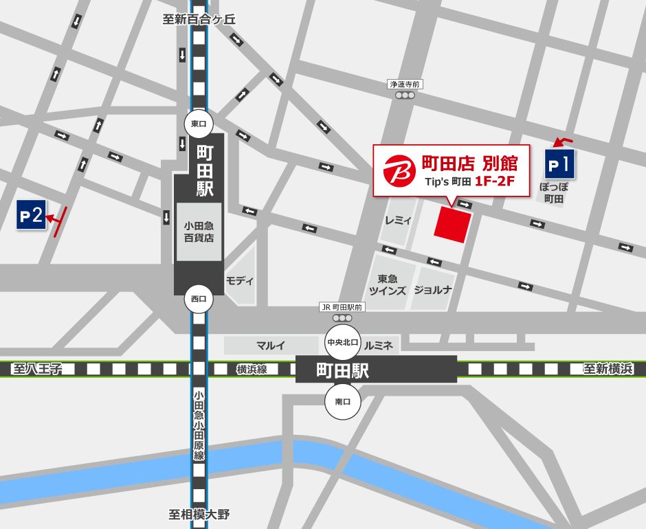 ビックカメラ町田店 別館駐車場地図
