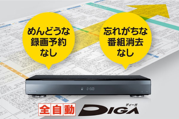 Panasonic DIGA ブルーレイレコーダー