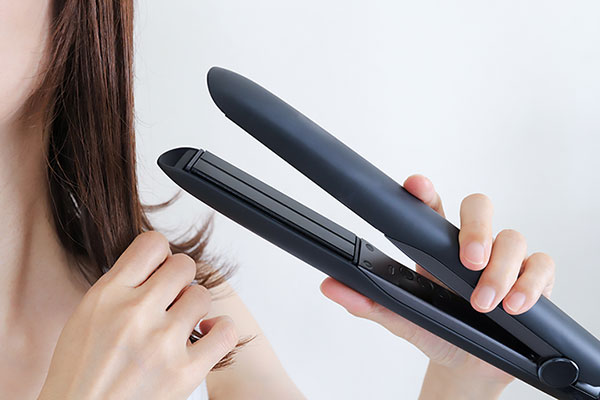 ミニ ヘアアイロン ピンク ストレートカール2Way 髪セット 小型