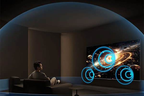 MiniLED�e���r�̑I�ѕ� �X�s�[�J�[��T�E���h�V�X�e���ɂ�����������f���Ȃ甗�͂̂��鉹�Ŋy���߂�