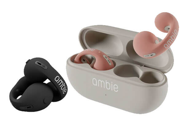 耳を塞がないイヤホンの人気メーカー ambie(アンビー)