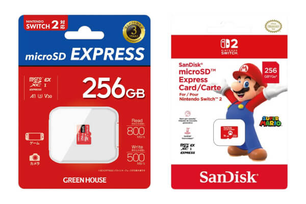 Nintendo Switch 2�Ŏg����J�[�h��microSD Express�̂݁I